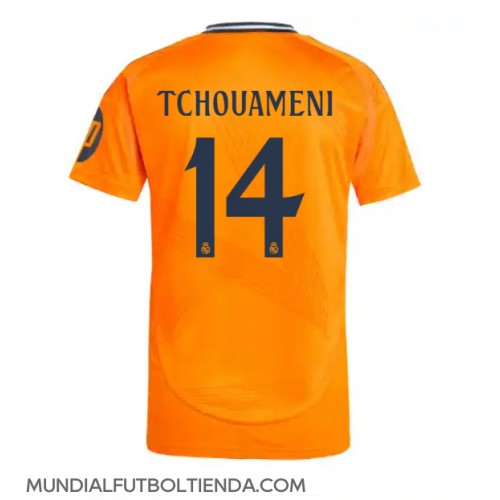 Camiseta Real Madrid Aurelien Tchouameni #14 Segunda Equipación Replica 2024-25 mangas cortas